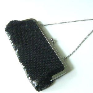 Loft Black Sequin Purse